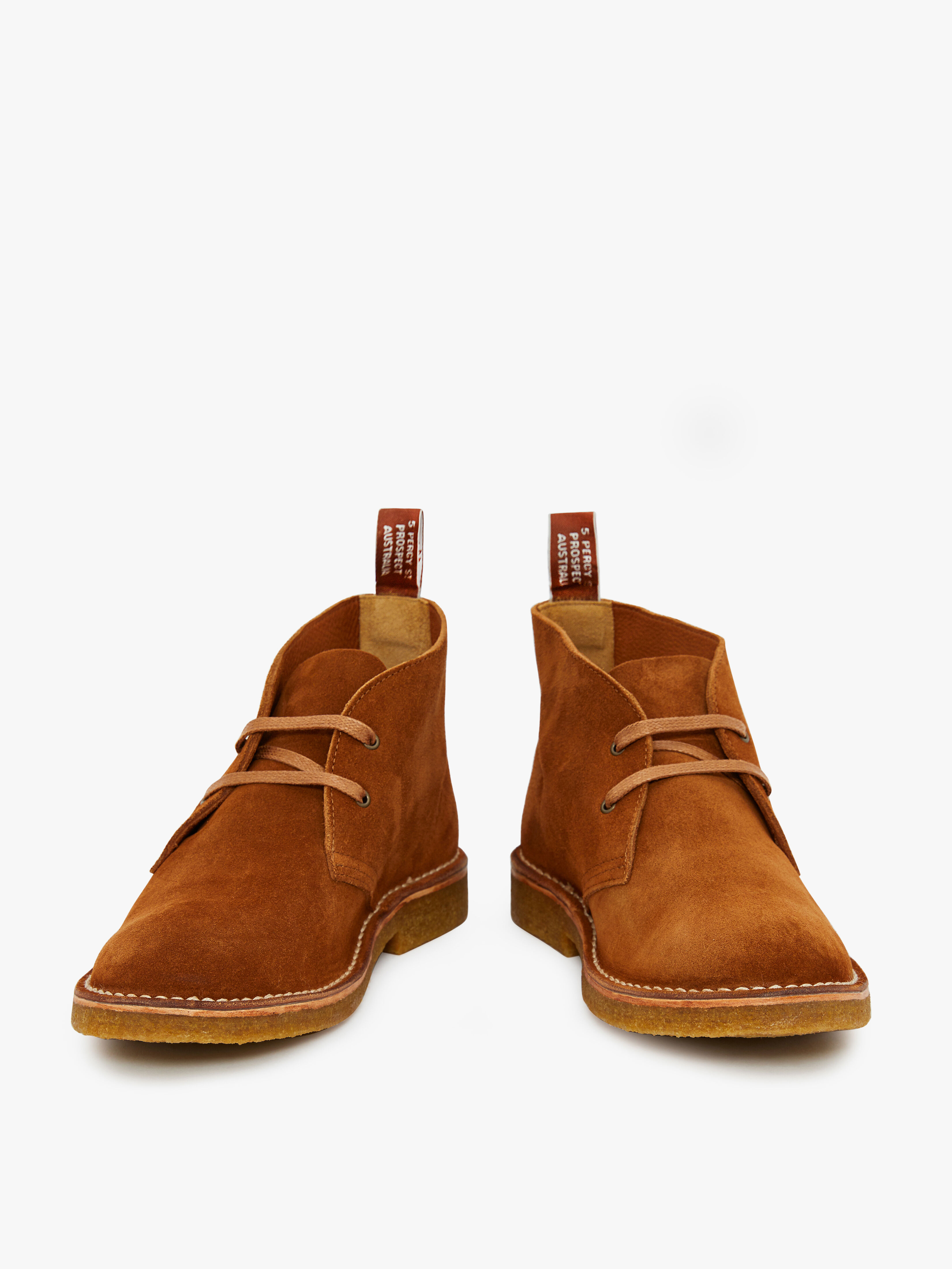 brown suede desert boot