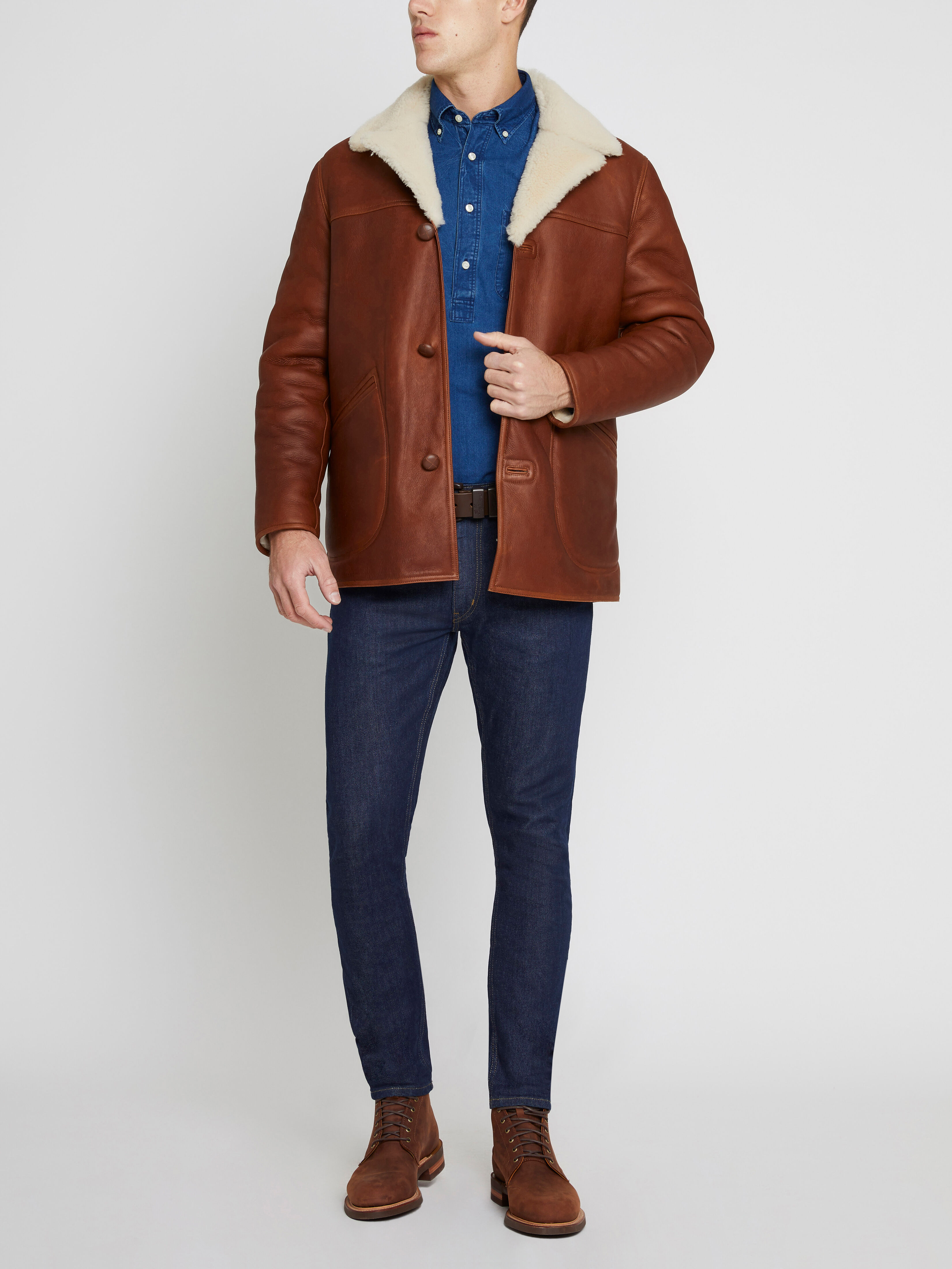 Rm williams sheepskin hotsell jacket