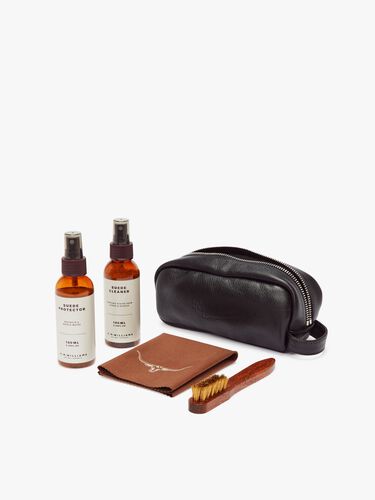 Suede Travel Care Kit