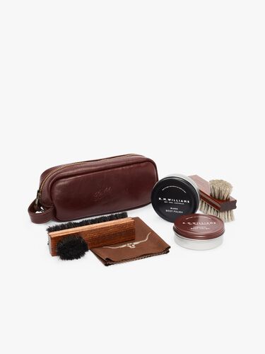 Leather Travel Care Kit