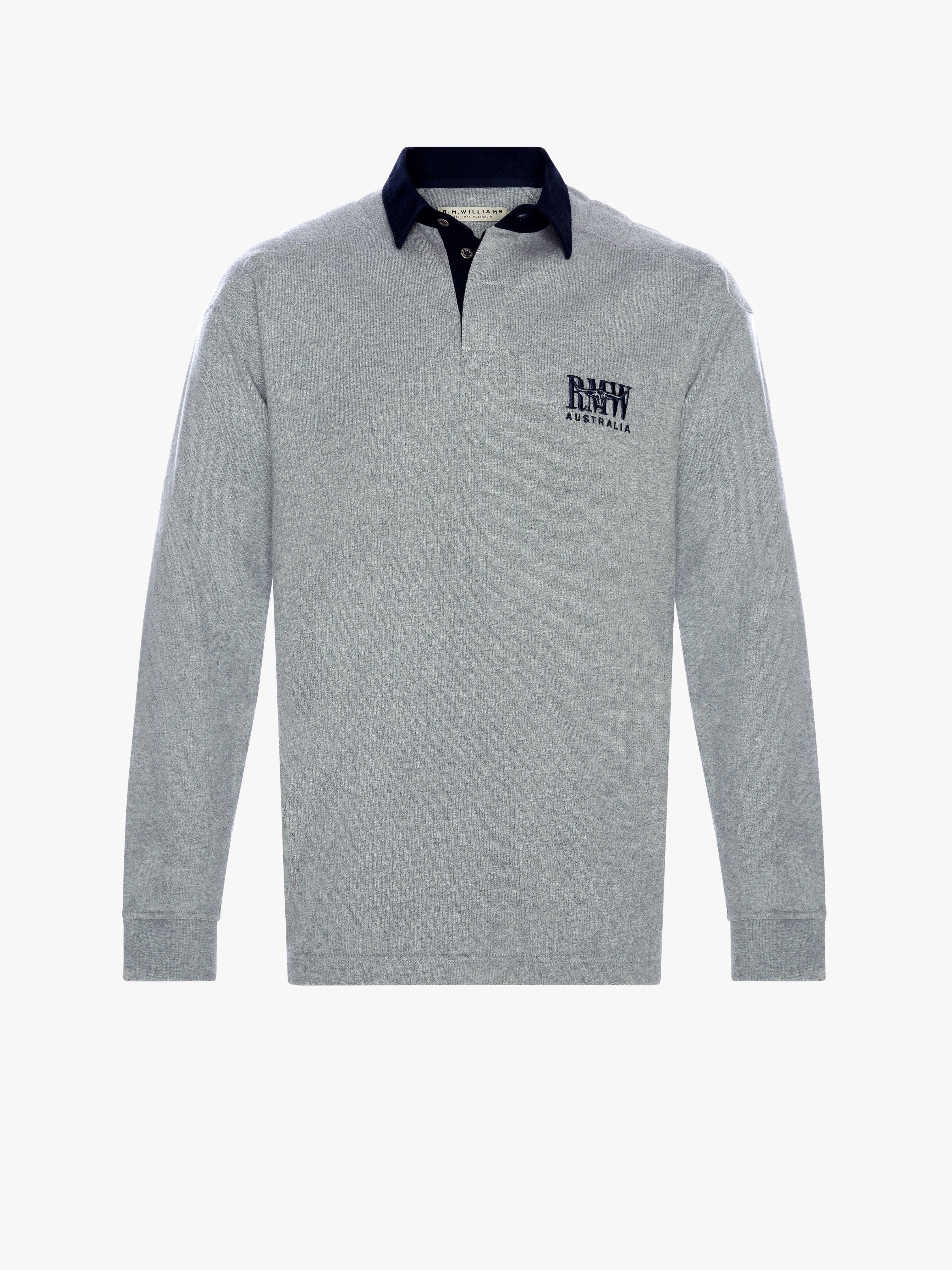 rm williams long sleeve polo