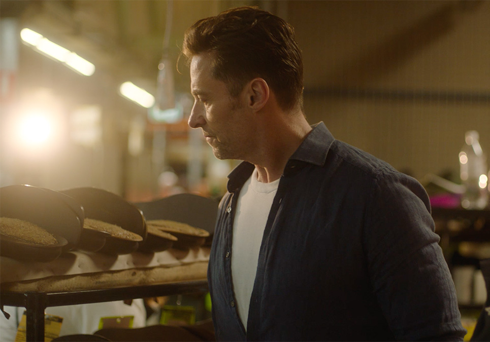 Hugh Jackman at the R.M.Williams workshop Hugh Jackman at the R.M.Williams workshop