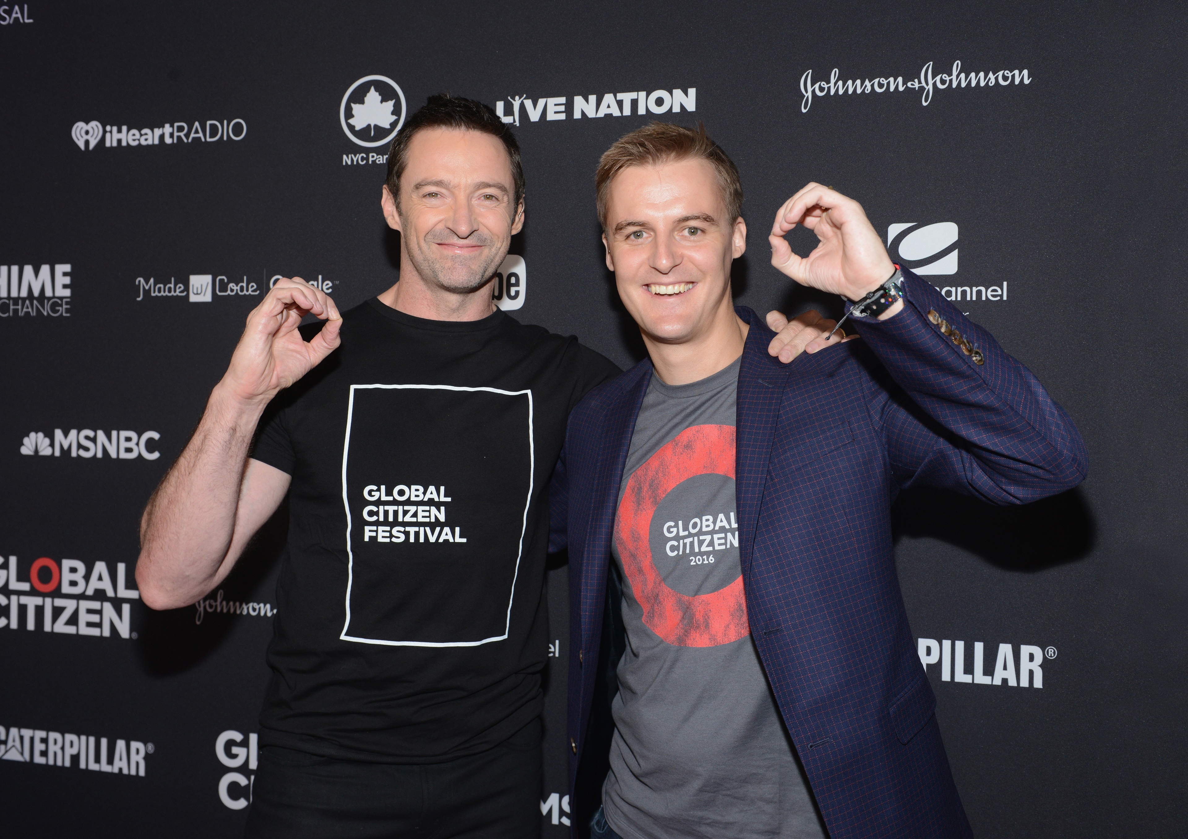 Hugh Jackman and Hugh Evans for Global Citizen Hugh Jackman and Hugh Evans for Global Citizen