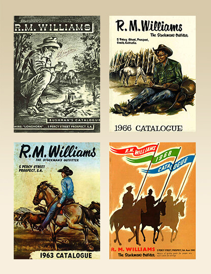 R.M.Williams catalogue covers from the archives