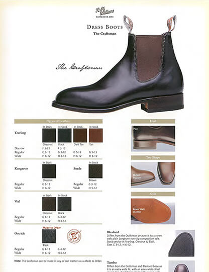 R.M.Williams 2002 catalogue R.M.Williams 2002 catalogue