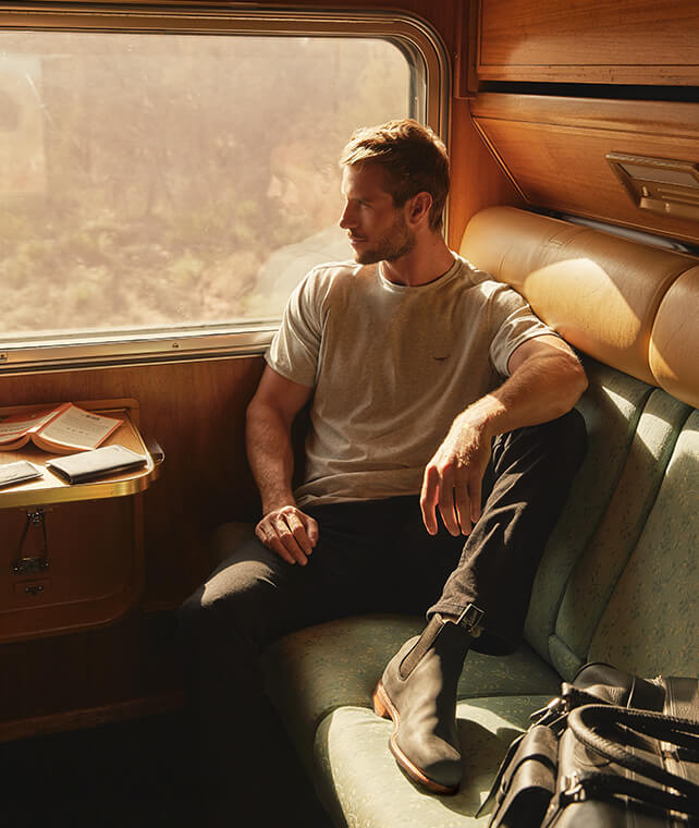 R.M.Williams longhorne t-shirt, black jeans and turnout chelsea boots R.M.Williams longhorne t-shirt, black jeans and turnout chelsea boots