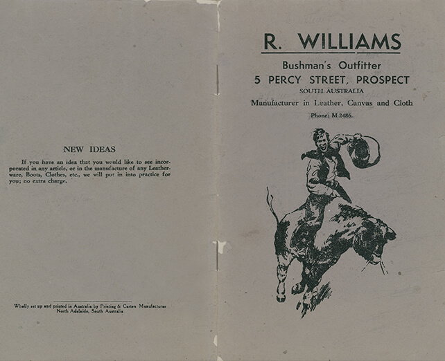 R.M.Williams catalogue 1935