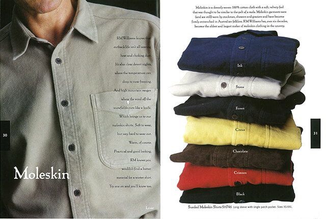 Moleskin shirts from the 90s Moleskin shirts from the 90s