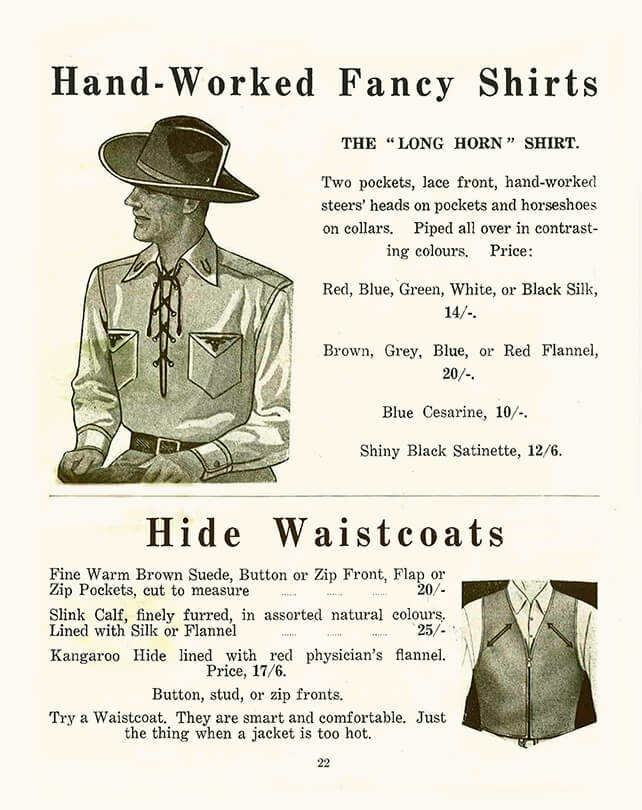 hand-worked fancy shirts 1940 hand-worked fancy shirts 1940