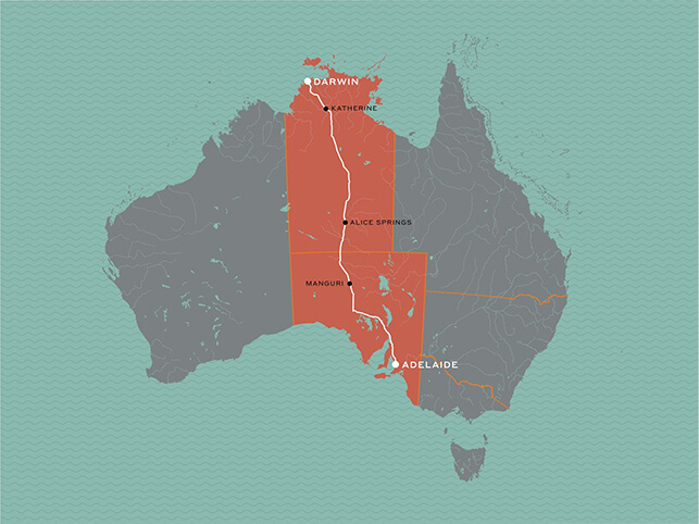 The journey of the Ghan The journey of the Ghan