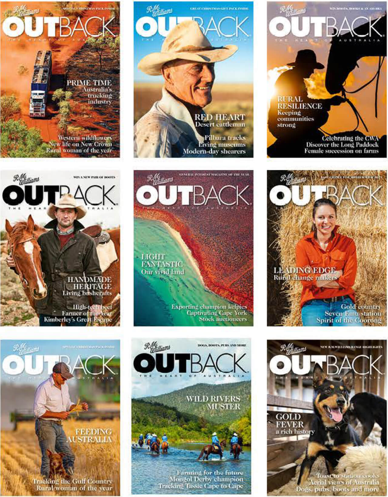 OUTBACK Magazine Covers