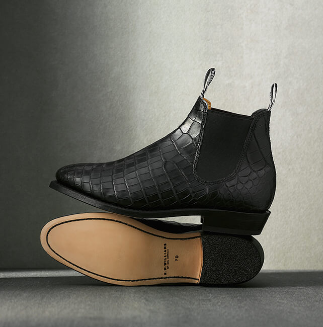 R.M.Williams Adelaide Black crocodile boots R.M.Williams Adelaide Black crocodile boots