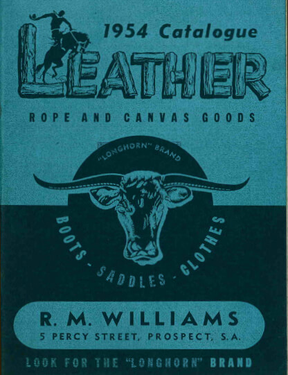 R.M.Williams 1954 catalogue R.M.Williams 1954 catalogue