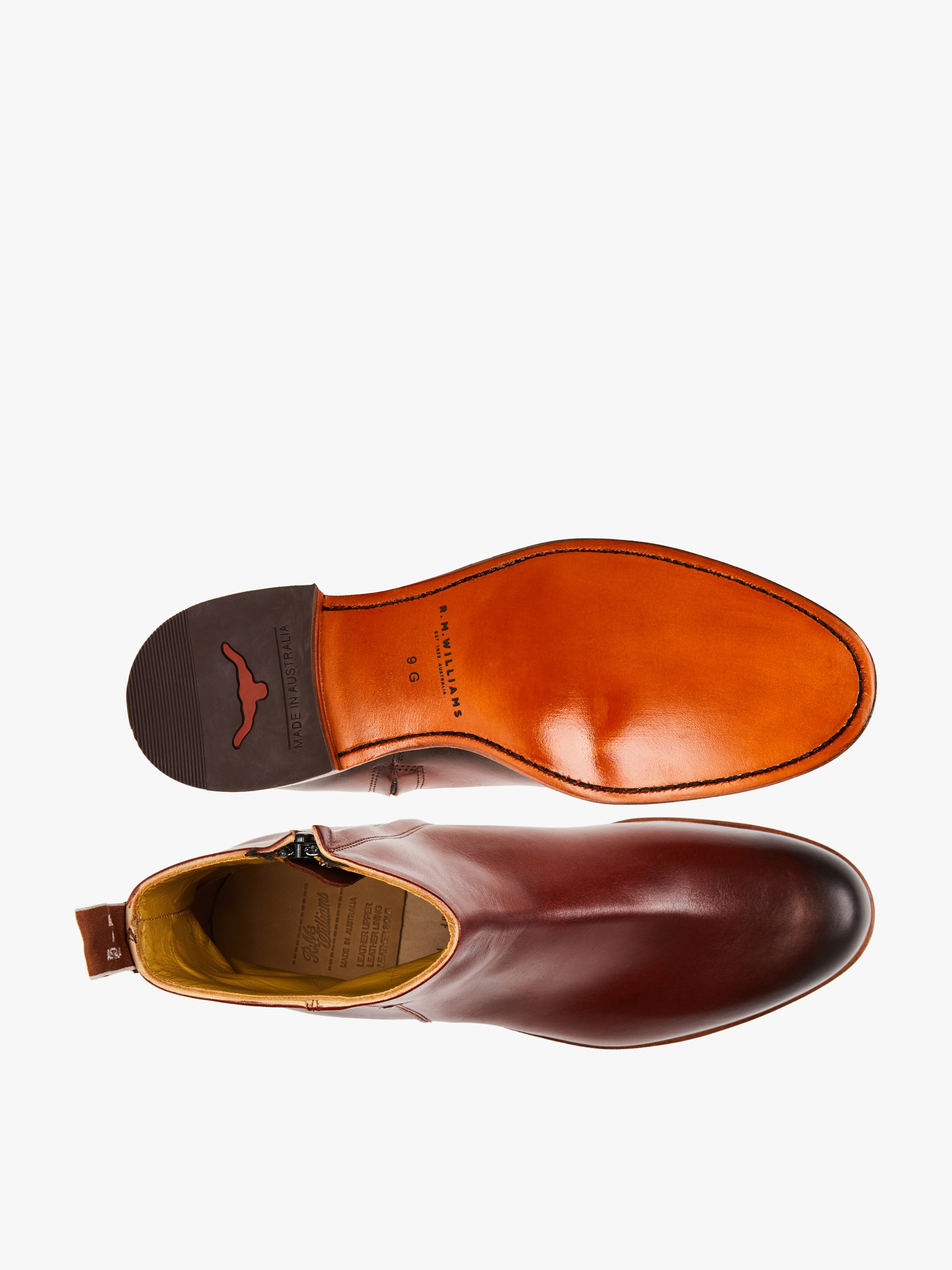 Burnished Balmoral Boot - Mahogany 