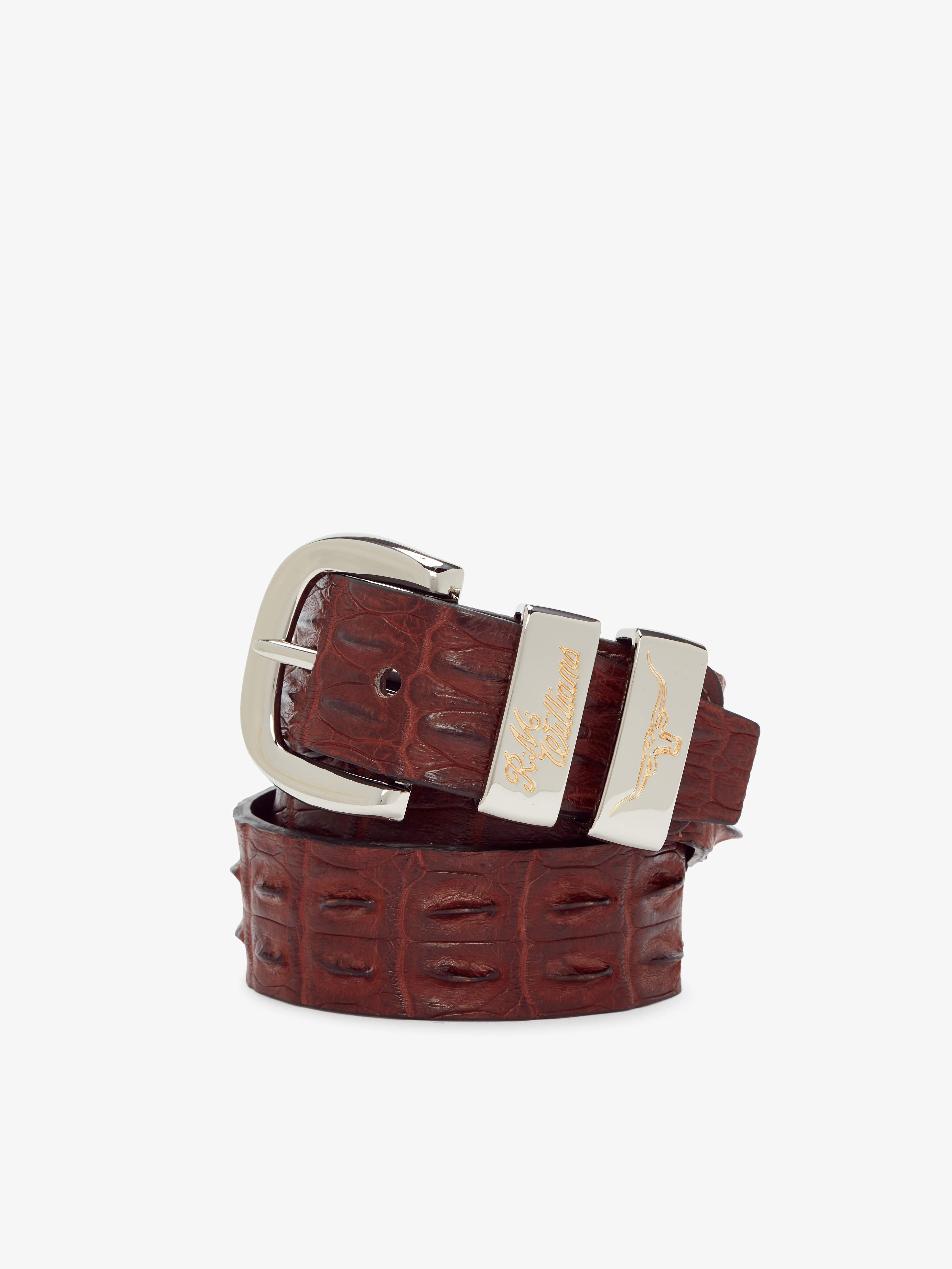 Tan 1 1/2" Crocodile Belt R.M.Williams Belts R.M.Williams® Australia